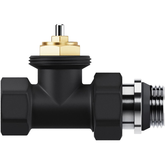 Вентиль термостатический прямой Royal Thermo Design 1/2"М30х1,5 RATVDP11212BL, чёрный - фото 5