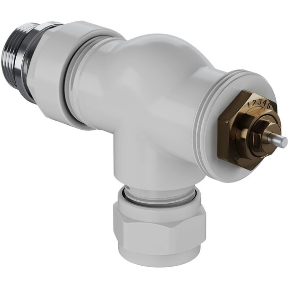 Вентиль термостатический осевой Royal Thermo Design Pro 15мм М30х1,5 RATVXO11215WH, белый - фото 3