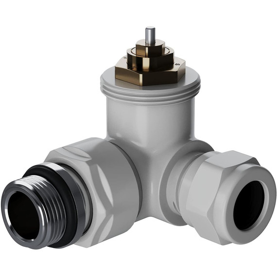 Вентиль термостатический трехосевой Royal Thermo Design Pro 15мм М30х1,5 RATVXT11215WH, белый - фото 3