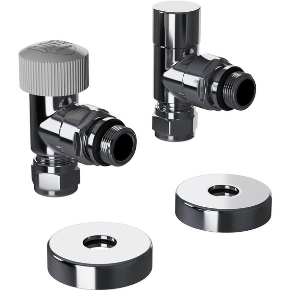 Вентиль термостатический угловой Royal Thermo Design Pro 15мм М30х1,5 RATVXU11215CH - фото 
