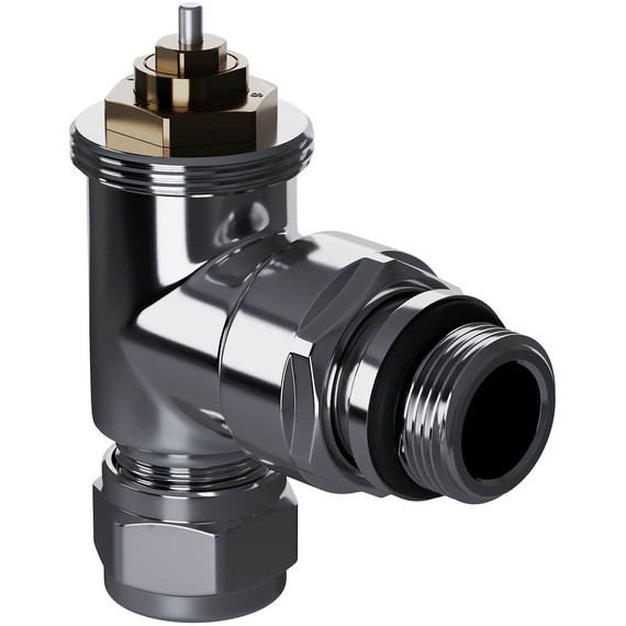 Вентиль термостатический угловой Royal Thermo Design Pro 15мм М30х1,5 RATVXU11215CH - фото 4