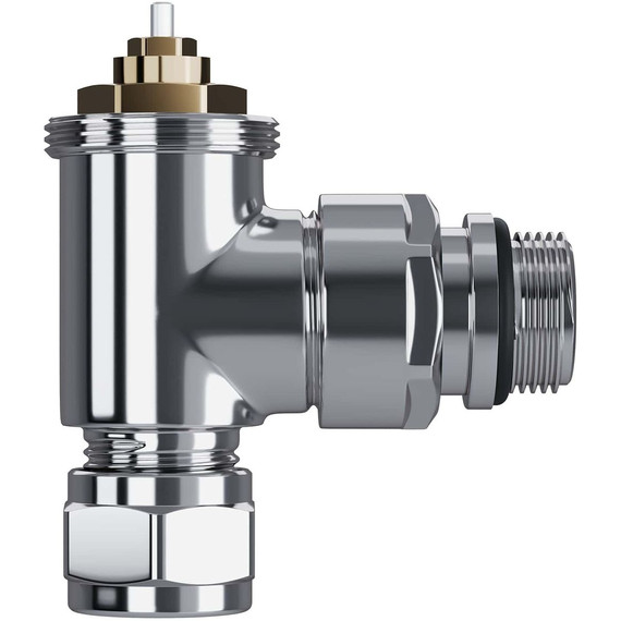 Вентиль термостатический угловой Royal Thermo Design Pro 15мм М30х1,5 RATVXU11215CH - фото 6