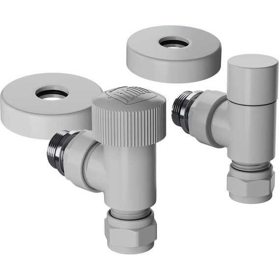 Вентиль термостатический угловой Royal Thermo Design Pro 15мм М30х1,5 RATVXU11215WH, белый - фото 2