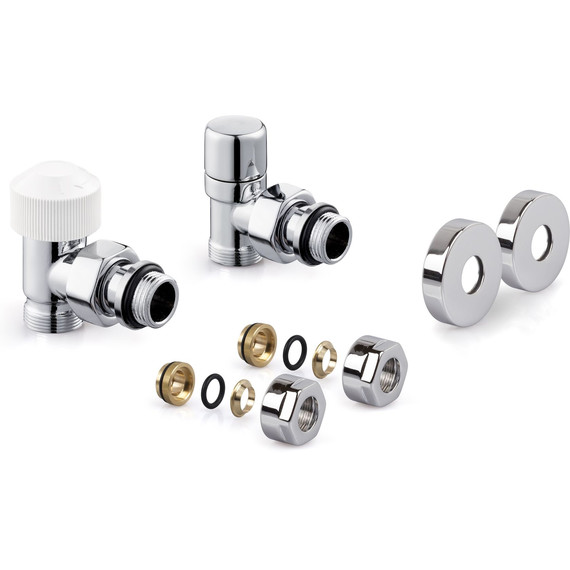 Вентиль термостатический угловой Royal Thermo Design Pro 15 мм М30х1,5 RTE07.0013 RT - фото 