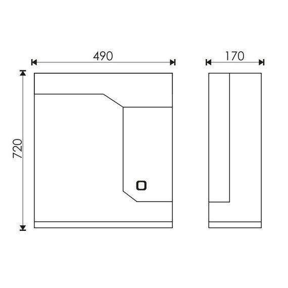 Зеркало-шкаф EvaGold Rados 49 см R EG010069 - фото 4