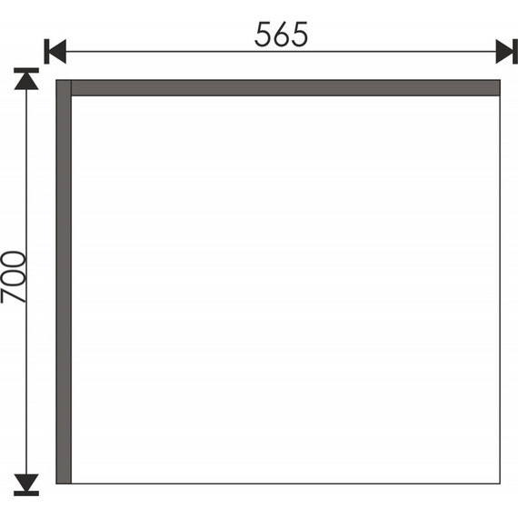 Зеркало-шкаф EvaGold Chelsea 56 см EG010108, белый матовый/дуб капучино - фото 3