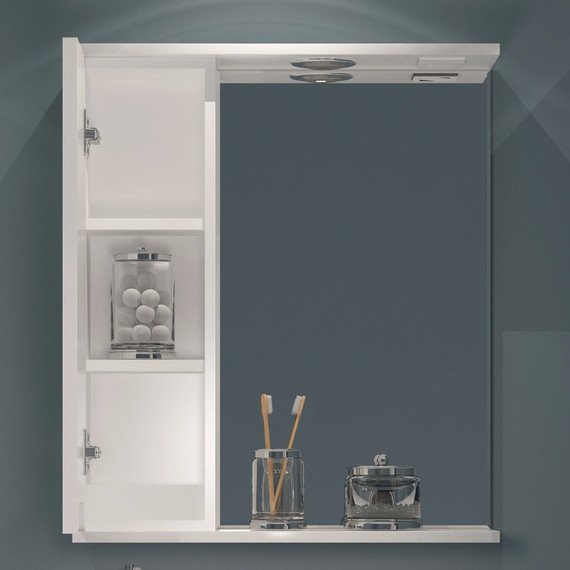 Зеркало-шкаф EvaGold Paola 65 см L EG010160 - фото 2