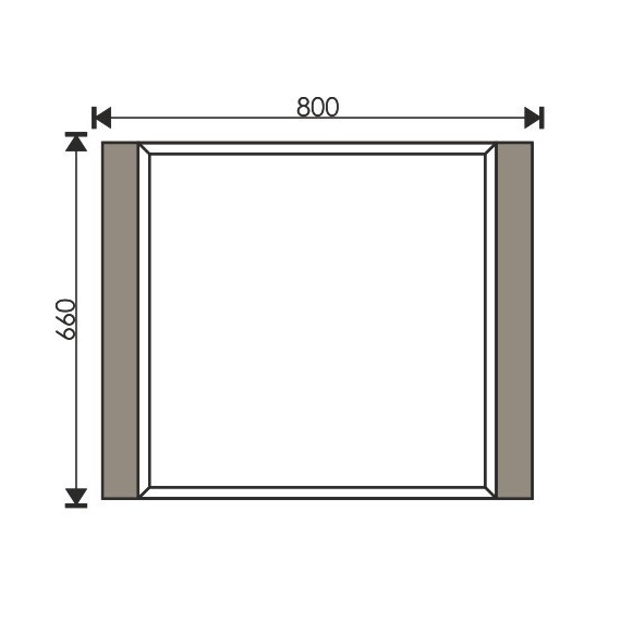 Зеркало EvaGold Catherine 80 см EG010240, белый камень - фото 6