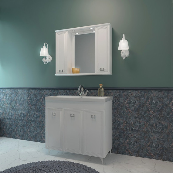 Зеркало-шкаф EvaGold Ravenna 90 см EG010297 - фото 2