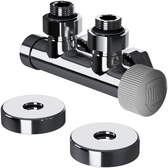 Узел нижнего подключения термостатический угловой Royal Thermo Design Pro 15мм М30х1,5 RANPU11215CH - фото 4