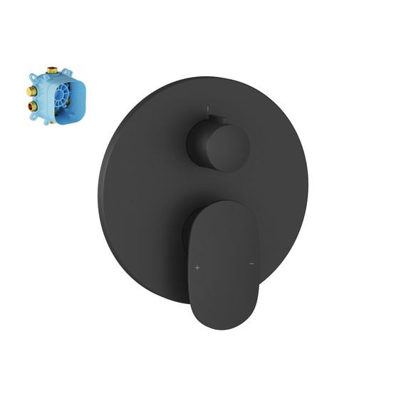 Смеситель для ванны Ravak Spring SG 065.20BL O2 X070552, чёрный матовый - фото 4