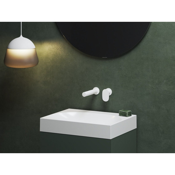 Смеситель для раковины настенный Ravak Spring SG 019.10WHM X070568, белый матовый - фото 2