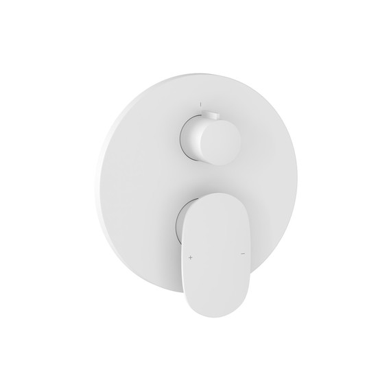 Смеситель для ванны Ravak Spring SG 065.10WHM O2 X070574, белый матовый - фото 