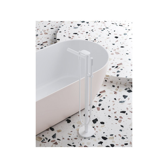 Смеситель для ванны Ravak Spring SG 080.10WHM X070578, белый матовый - фото 3