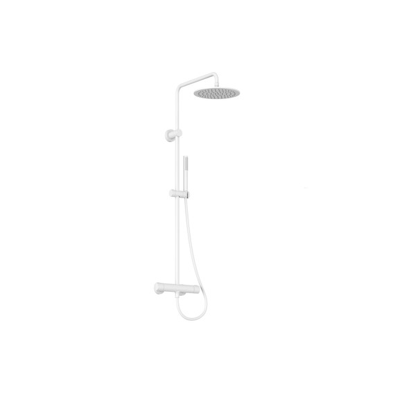 Душевая стойка с термостатом Ravak Spring SG 091.10WHM X070579, белый матовый - фото 