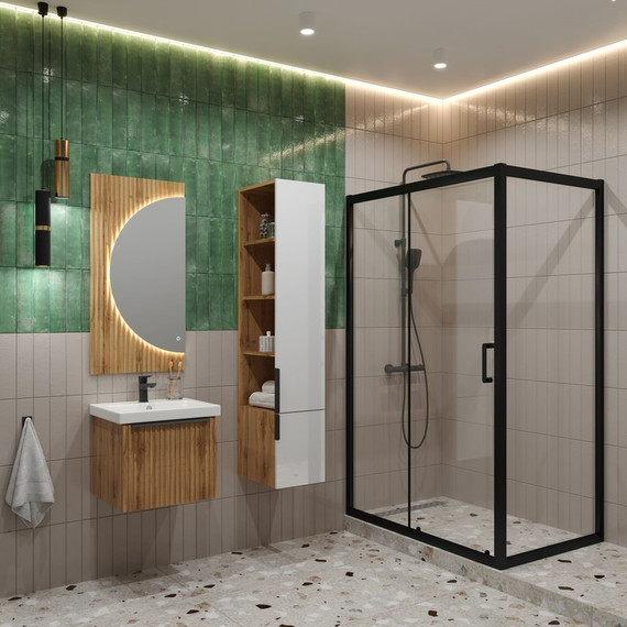 Зеркало EvaGold Tai 50 см EG010397, дуб вотан - фото 5