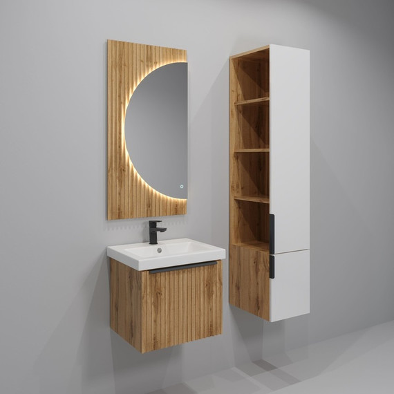 Зеркало EvaGold Tai 50 см EG010397, дуб вотан - фото 3