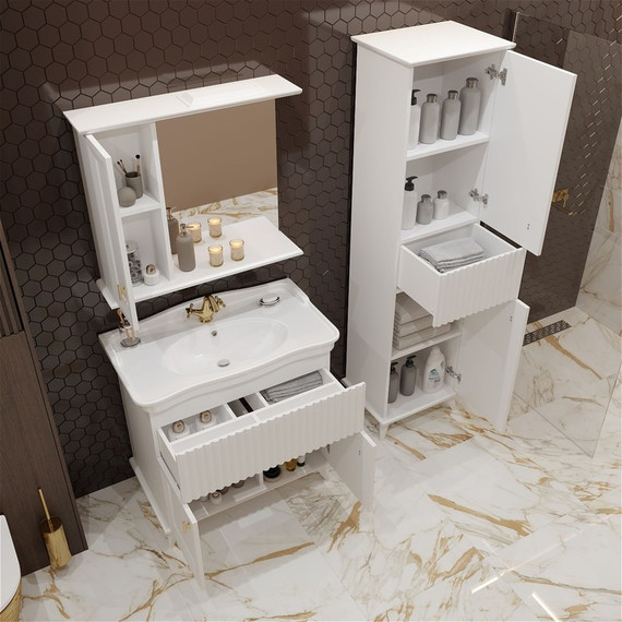 Пенал напольный EvaGold Retro 50 см EG010404 - фото 5