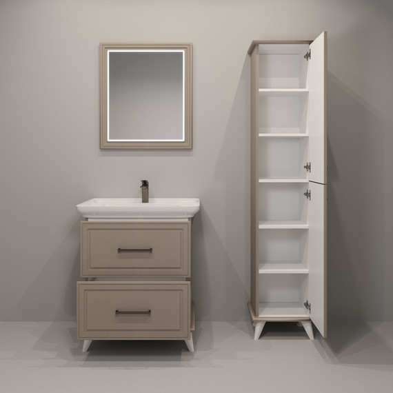 Зеркало EvaGold Michael 65 см EG010408, мокка мусс - фото 3