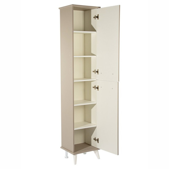 Пенал напольный EvaGold Michael 40 см EG010410, мокка мусс - фото 3