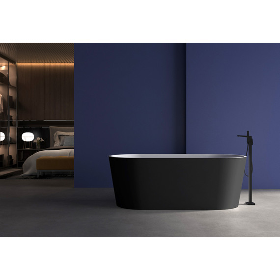 Ванна отдельностоящая Abber AB9209MB 170x80 см, черный матовый - фото 8