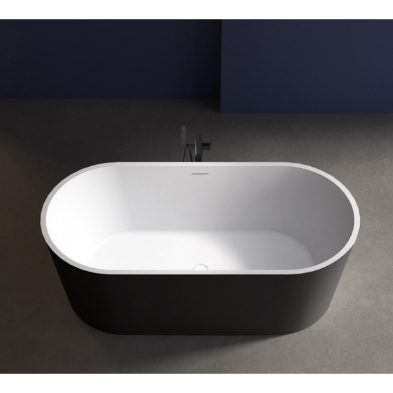 Ванна отдельностоящая Abber AB9209MB 170x80 см, черный матовый - фото 9