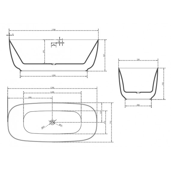 Ванна отдельностоящая Abber AB9260 170x75 см - фото, картинка 11 Ванна отдельностоящая Abber AB9260 170x75 см - фото 11
