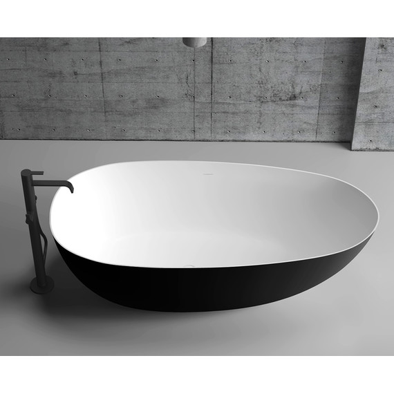 Ванна отдельностоящая Abber AB9211MB 170x80 см, черный матовый - фото 10