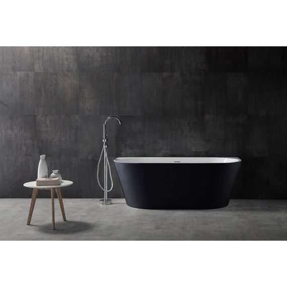 Ванна акриловая Abber AB9216-1.7MB 170x80 см, черный матовый - фото 8