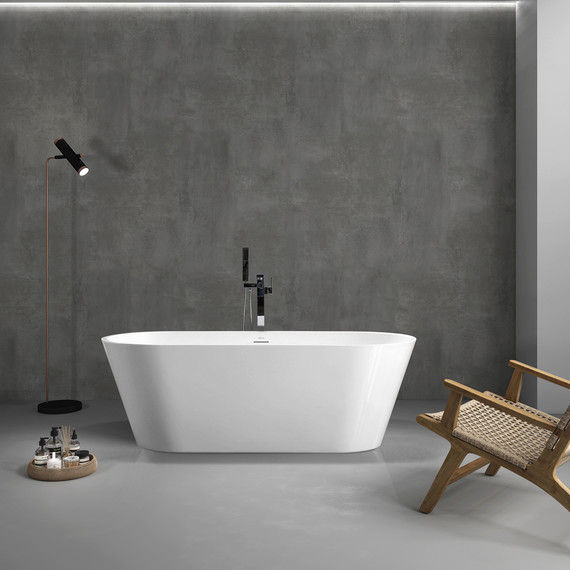 Ванна отдельностоящая Abber AB9320-1.5 150x75 см, Размер - мм: 1500х750 - фото 8