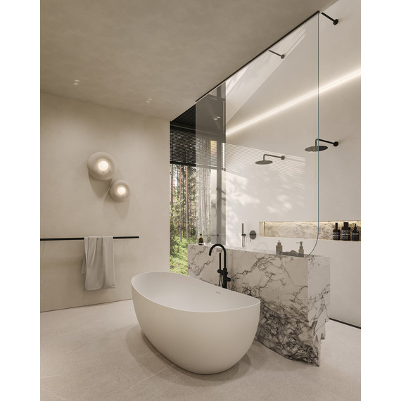 Ванна акриловая Abber AB9237 172x103 см - фото 9