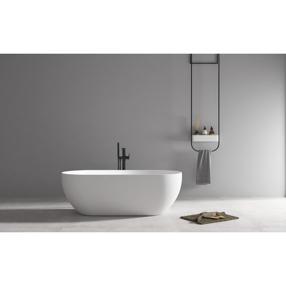 Ванна отдельностоящая Abber 172x79 см AB9241MW, белый матовый - фото 8