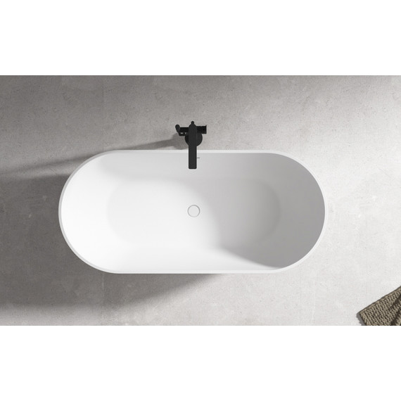 Ванна отдельностоящая Abber 172x79 см AB9241MW, белый матовый - фото 10