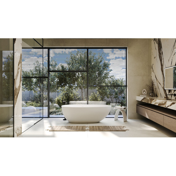 Ванна отдельностоящая Abber Stein 160x75 см AS9611-1.6, белый матовый, Размер - мм: 1600х750 - фото 8