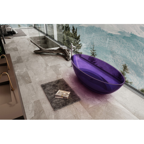 Ванна прозрачная Abber Kristall 180x85 см AT9702Amethyst, фиолетовый - фото 3
