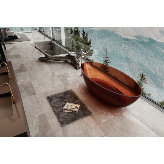 Ванна прозрачная Abber Kristall 180x85 см AT9702Opal, красный - фото 4