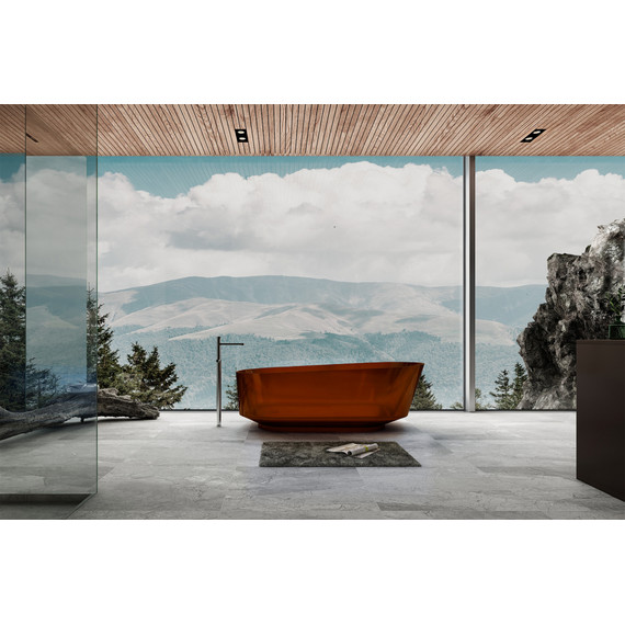 Ванна прозрачная Abber Kristall 170x80 см AT9706Opal, коричневый - фото 2