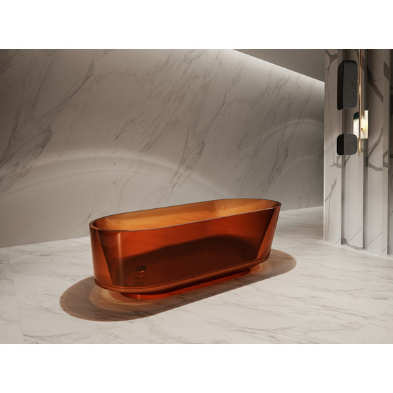 Ванна прозрачная Abber Kristall 170x80 см AT9706Opal, коричневый - фото 4