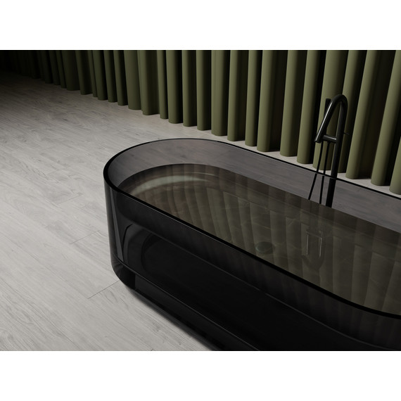 Ванна прозрачная Abber Kristall 170x75 см AT9708Onyx, чёрный - фото 5