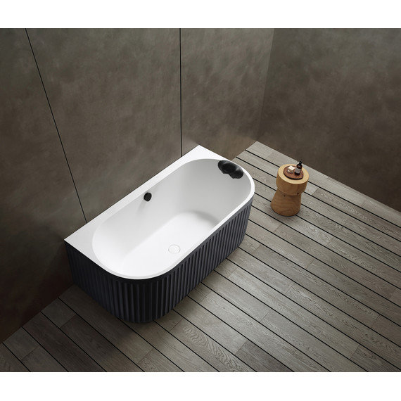 Ванна акриловая Abber Leipzig 170x80 см AM9916BW, чёрно-белый матовый - фото 8