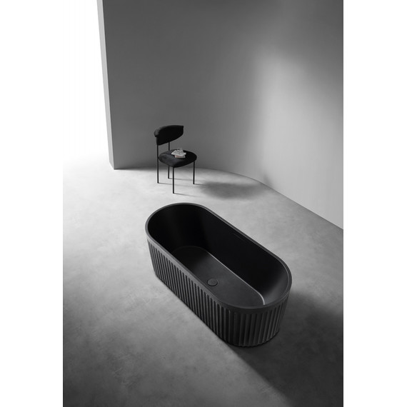 Ванна отдельностоящая Abber Stuttgart 170x75 см AM9925B, чёрный матовый - фото, картинка 9 Ванна отдельностоящая Abber Stuttgart 170x75 см AM9925B, чёрный матовый - фото 9