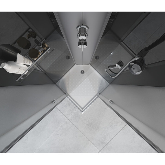 Душевая кабина EvaGold 100х100 см EG210006, хром/рифленое - фото, картинка 3 Душевая кабина EvaGold 100х100 см EG210006, хром/рифленое - фото 3