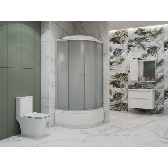 Душевая кабина EvaGold 90х90 см EG210007, хром/матовое - фото, картинка 2 Душевая кабина EvaGold 90х90 см EG210007, хром/матовое - фото 2