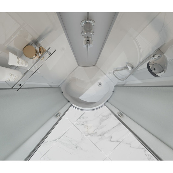 Душевая кабина EvaGold 90х90 см EG210007, хром/матовое - фото, картинка 3 Душевая кабина EvaGold 90х90 см EG210007, хром/матовое - фото 3