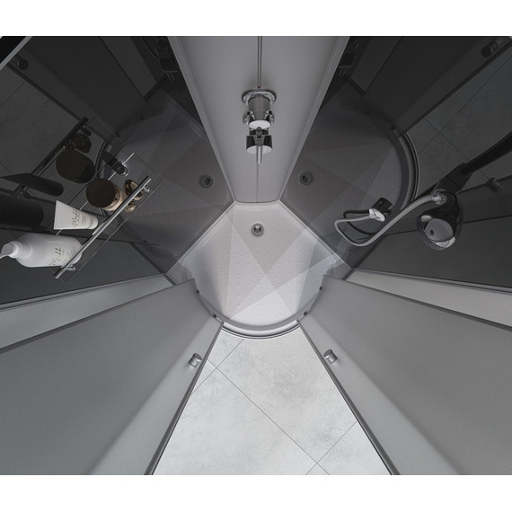 Душевая кабина EvaGold 90х90 см EG210008, хром/матовое - фото, картинка 3 Душевая кабина EvaGold 90х90 см EG210008, хром/матовое - фото 3