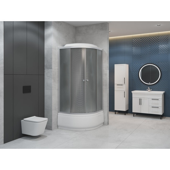 Душевая кабина EvaGold 90х90 см EG210011, хром/матовое - фото, картинка 2 Душевая кабина EvaGold 90х90 см EG210011, хром/матовое - фото 2