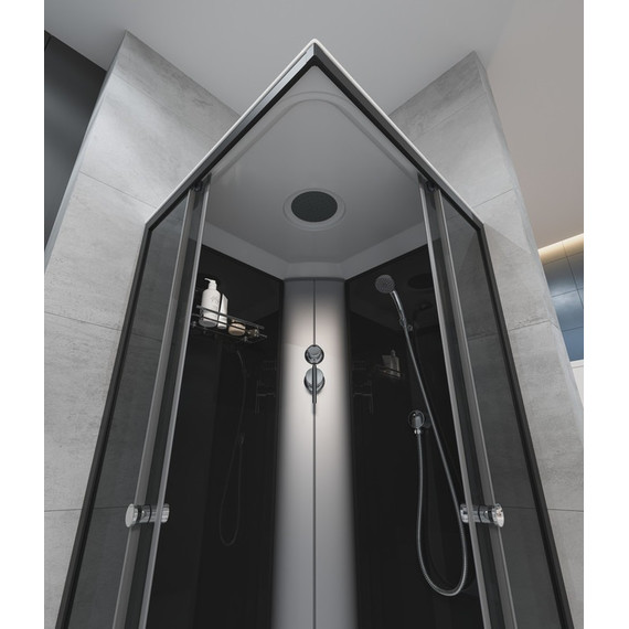 Душевая кабина EvaGold 90х90 см EG210016, чёрный матовый/тонированное - фото, картинка 4 Душевая кабина EvaGold 90х90 см EG210016, чёрный матовый/тонированное - фото 4