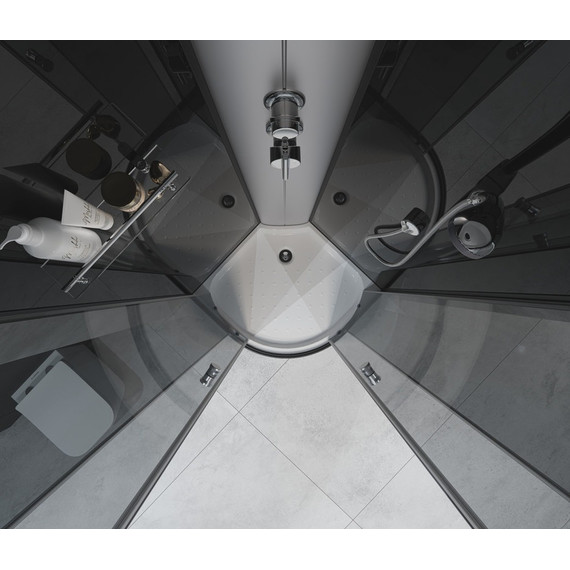 Душевая кабина EvaGold 90х90 см EG210024, чёрный/тонированное - фото, картинка 3 Душевая кабина EvaGold 90х90 см EG210024, чёрный/тонированное - фото 3