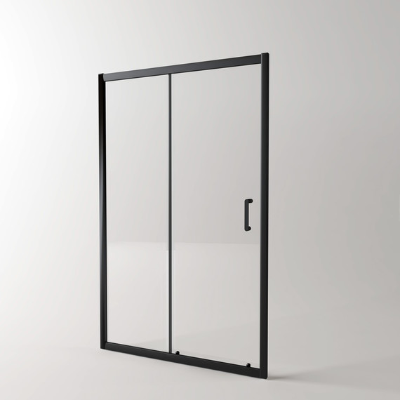 Душевая дверь EvaGold 110 см EG220021, чёрный/прозрачное - фото, картинка 2 Душевая дверь EvaGold 110 см EG220021, чёрный/прозрачное - фото 2