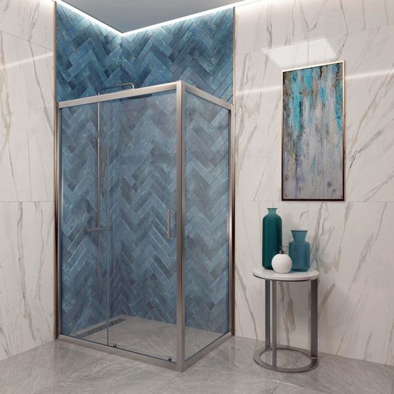 Душевое ограждение EvaGold 120х80 см EG220023, хром/прозрачное - фото, картинка  Душевое ограждение EvaGold 120х80 см EG220023, хром/прозрачное - фото